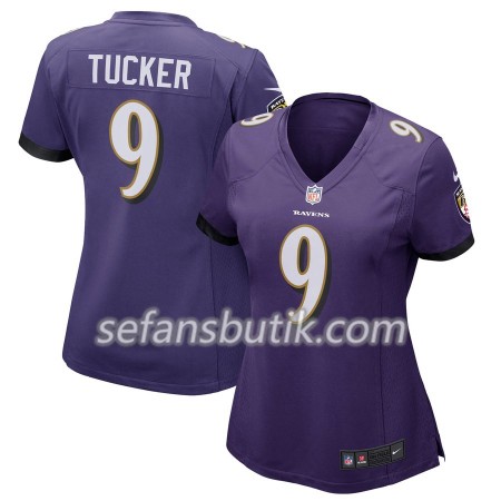 Baltimore Ravens Tröjor Justin Tucker 9 Nike Lila - Dame